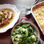 30 Minute Meals: Pollo a la mostaza con unas rápidas patatas gratinadas, verdes y de postre affogato pollo a la mostaza con patatas gratinadas