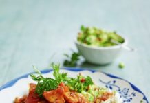 Sabrosa Receta de Chilli de Batata y Frijoles Blancos de Jamie Oliver Receta vegana de Chilli de batata