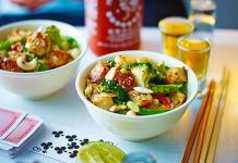 Jamie Oliver Veg: Salteado de Tofu y verduras mix receta-veggie-tofu