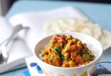 Curry de Garbanzo con Batata dulce Curry de garbanzos