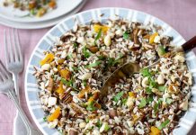 Ensalada de arroz salvaje para acompañar una barbacoa Ensalada de Arroz