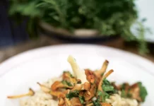 Risotto de Champiñones cremoso y fácil de hacer